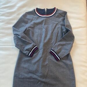 Vintage 2014 JCrew, 100% wool dress, 6, long sleeve, preppy